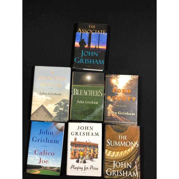 John Grisham Hardcover Book Lot of 7 Ford County Playing for Pizza Calico Joe Th - Picture 2 of 16